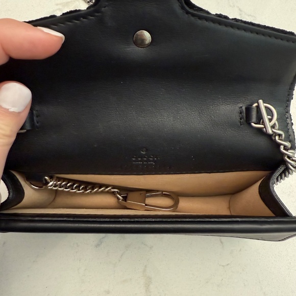 GUCCI super mini Dionysus black velvet bag - Picture 4 of 4